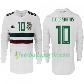 Tenue Mexique G. DOS SANTOS 10 Extérieur Coupe du monde 2018 Maillot de Foot ML